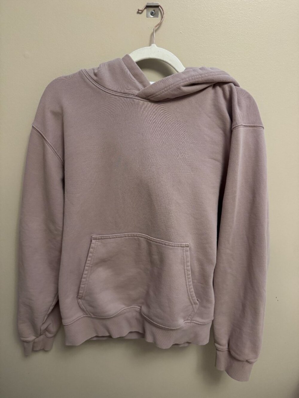 Aritzia TNA Sweatfleece Terry Fleece Hoodie Taupe Size Medium